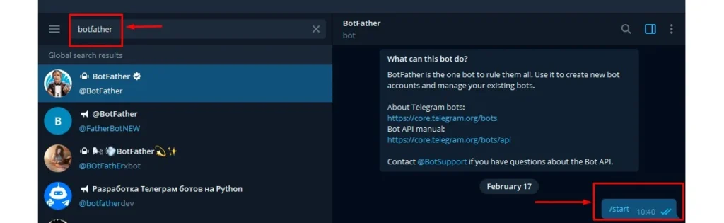рекламный пост в телеграм BotFather