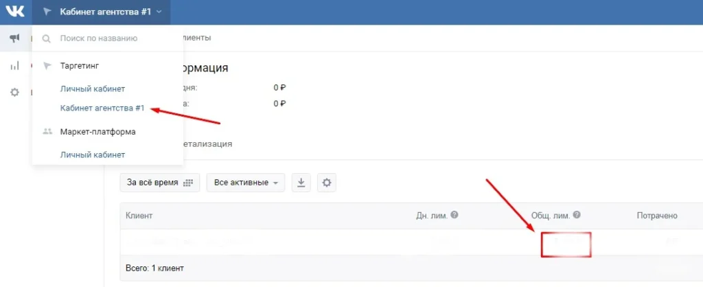 пополнение рекламных кабинетов агентство