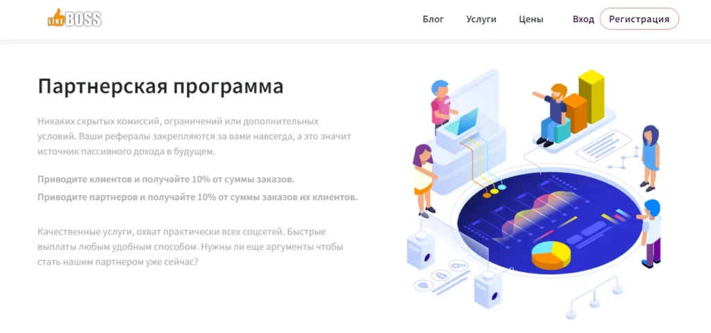 Получение ссылки в партнерской программе