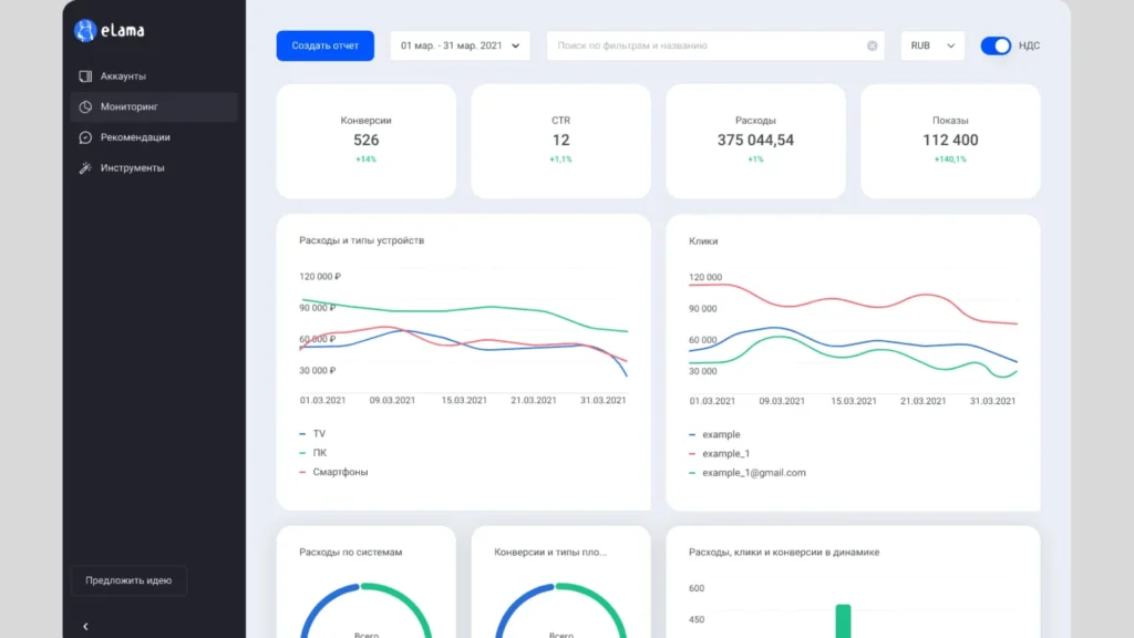интерфейс elama