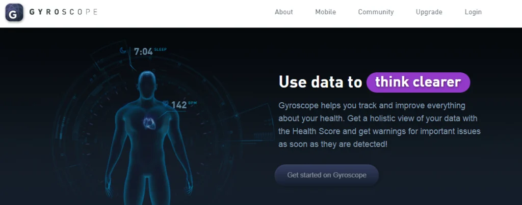дизайн лендинга Gyrosco