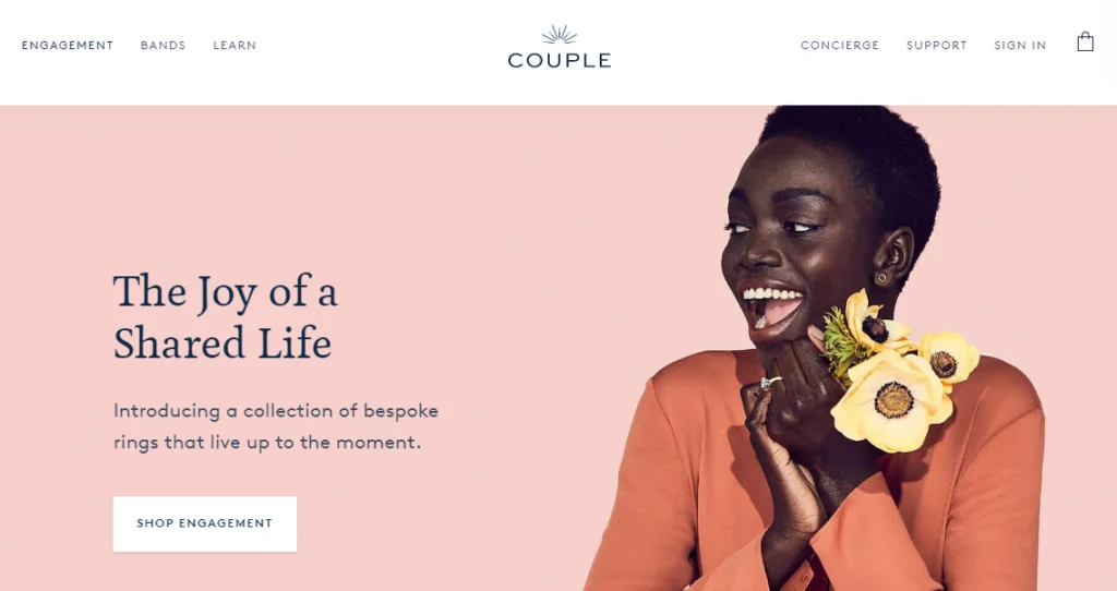 дизайн лендинга Couple