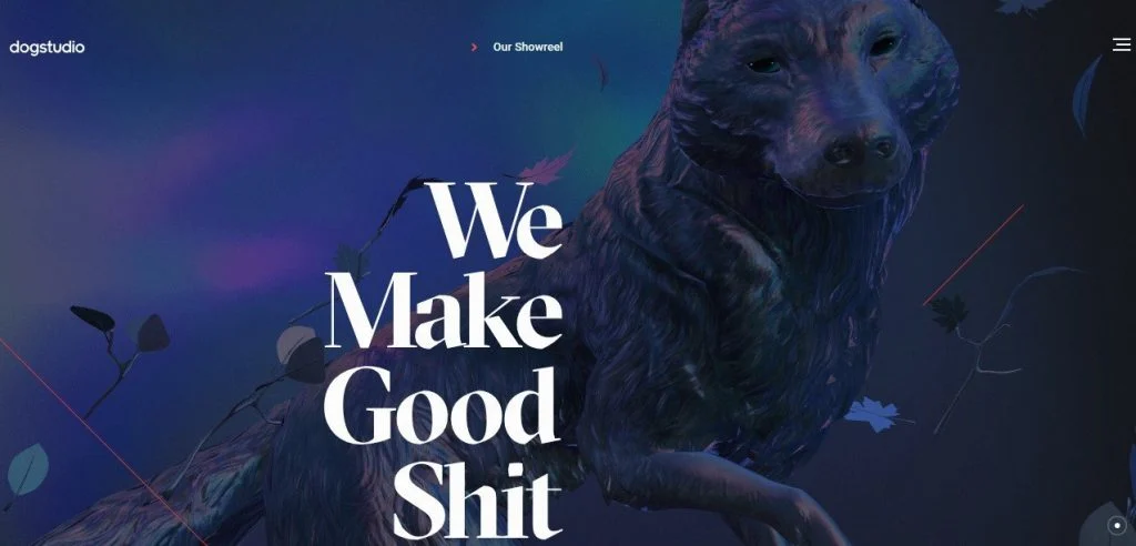 дизайн лендинга dogstudio