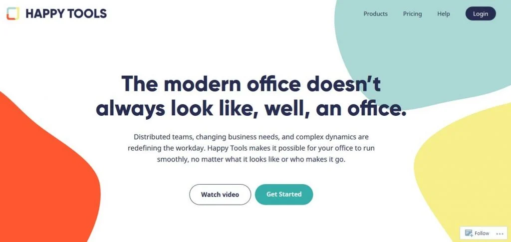 дизайн лендинга Happy tools