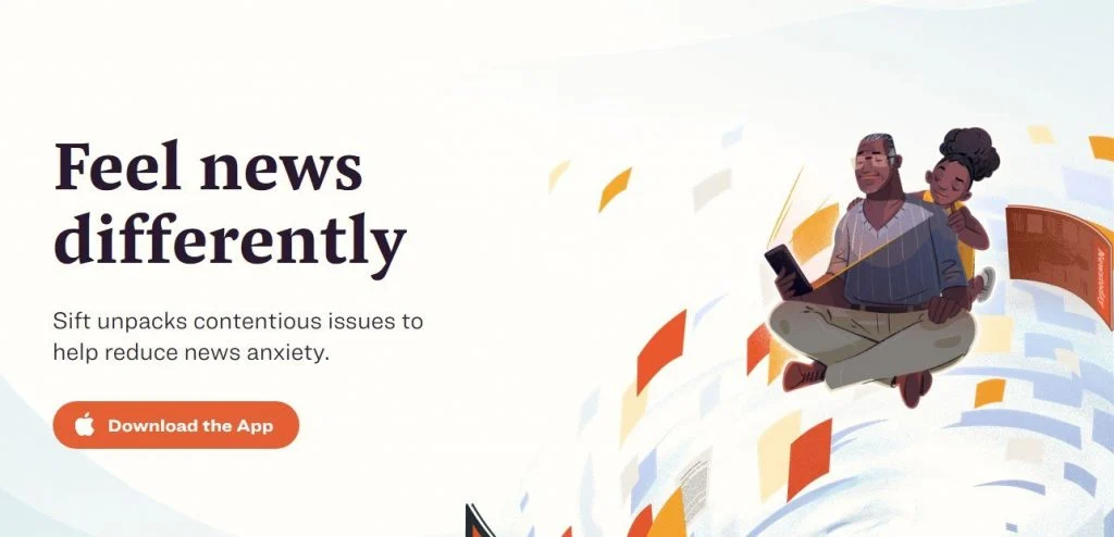 дизайн лендинга Siftnewstherapy