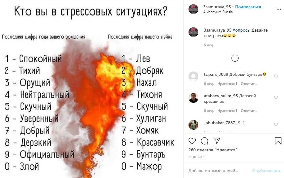 темы для блога в инстаграм опросы